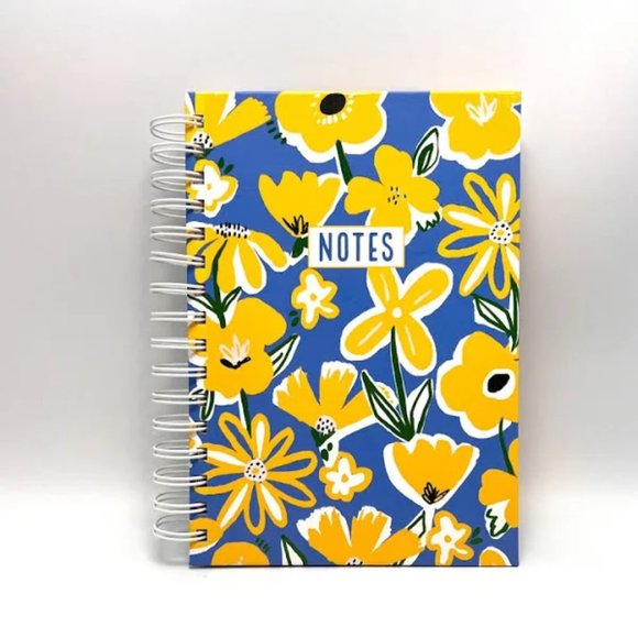 Molly & Rex Other - MOLLY & REX Yellow and Blue Floral Design Notebook
